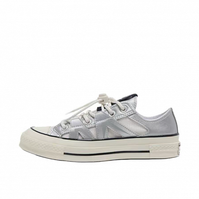 Converse 1970s Anti Slip Wear Resistant Low Top Skateboard Shoes Unisex Silver