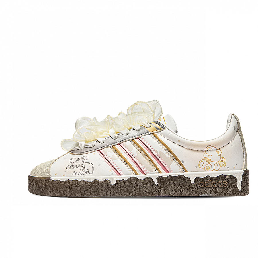 Adidas Neo VL Court 2.0 Bear Star Anti Slip Wear Resistant Low Top Skateboard Shoes Unisex Yellow Brown купить в интернет-магазине Yoocart с быстрой доставкой по России.