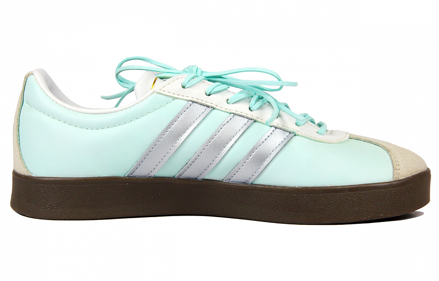Adidas Neo VL Court 2.0 Slip Resistant Low Top Skateboard Shoes Unisex White Green Silver купить в интернет-магазине Yoocart с быстрой доставкой по России.