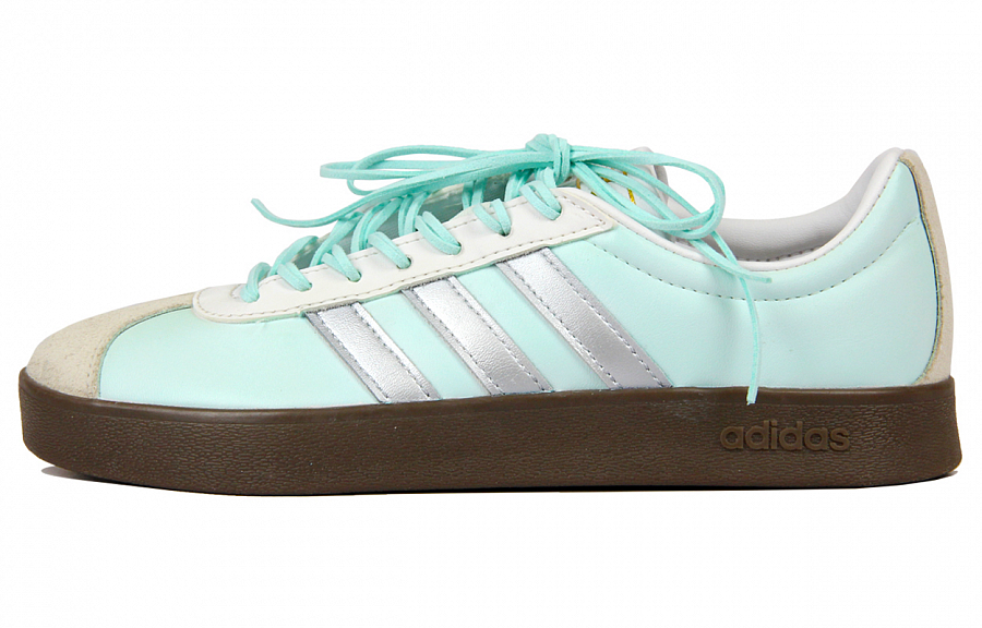 Adidas Neo VL Court 2.0 Slip Resistant Low Top Skateboard Shoes Unisex White Green Silver купить в интернет-магазине Yoocart с быстрой доставкой по России.