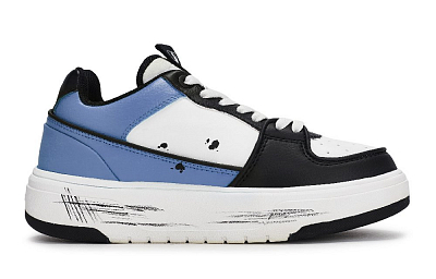 MLB Chunky Liner Skateboard Shoes Unisex Low Top Black/White/Blue