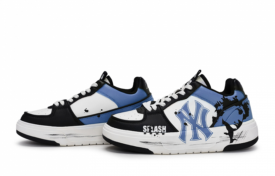 MLB Chunky Liner Skateboard Shoes Unisex Low Top Black/White/Blue