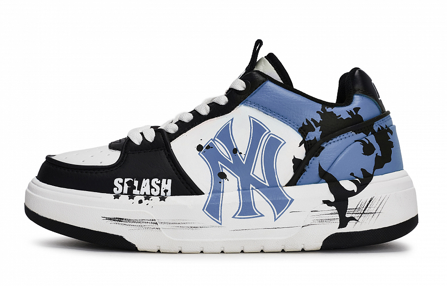 MLB Chunky Liner Skateboard Shoes Unisex Low Top Black/White/Blue