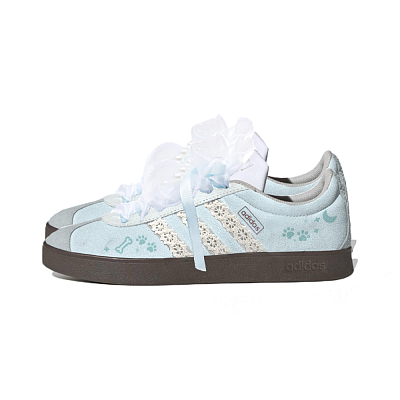 Adidas Neo VL Court 2.0 Low Top Skateboard Shoes Unisex Light Cyan