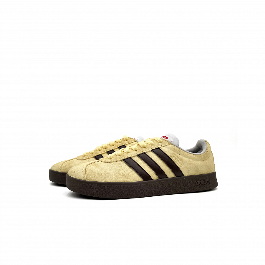 Adidas Neo VL Court Lifestyle Anti Slip Wear Resistant Low Top Skateboard Shoes Unisex Yellow Brown купить в интернет-магазине Yoocart с быстрой доставкой по России.