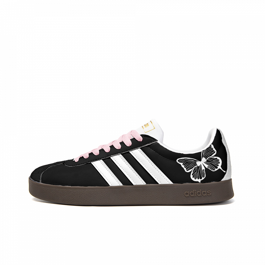 Adidas Neo VL Court 2.0 Anti-Slip Wear-Resistant Low-Top Skateboard Shoes Unisex Black White купить в интернет-магазине Yoocart с быстрой доставкой по России.