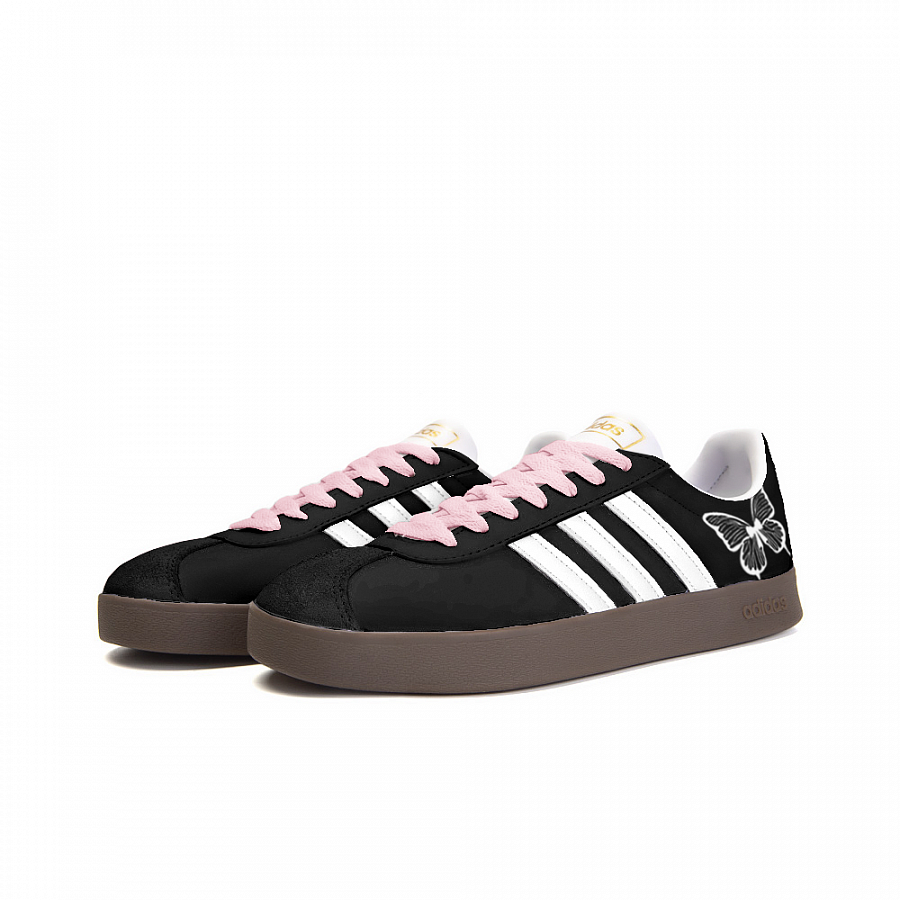 Adidas Neo VL Court 2.0 Anti-Slip Wear-Resistant Low-Top Skateboard Shoes Unisex Black White купить в интернет-магазине Yoocart с быстрой доставкой по России.