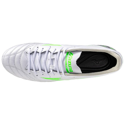 Mizuno Morelia Neo 4 AG Rubber Short Studs Anti Slip Wear Resistant Soccer Shoes Men's White Green