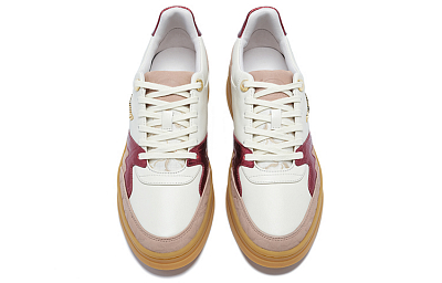 LI NING 1990 Anti Slip Wear Resistant Low Top Skateboard Shoes Women's White Brown
