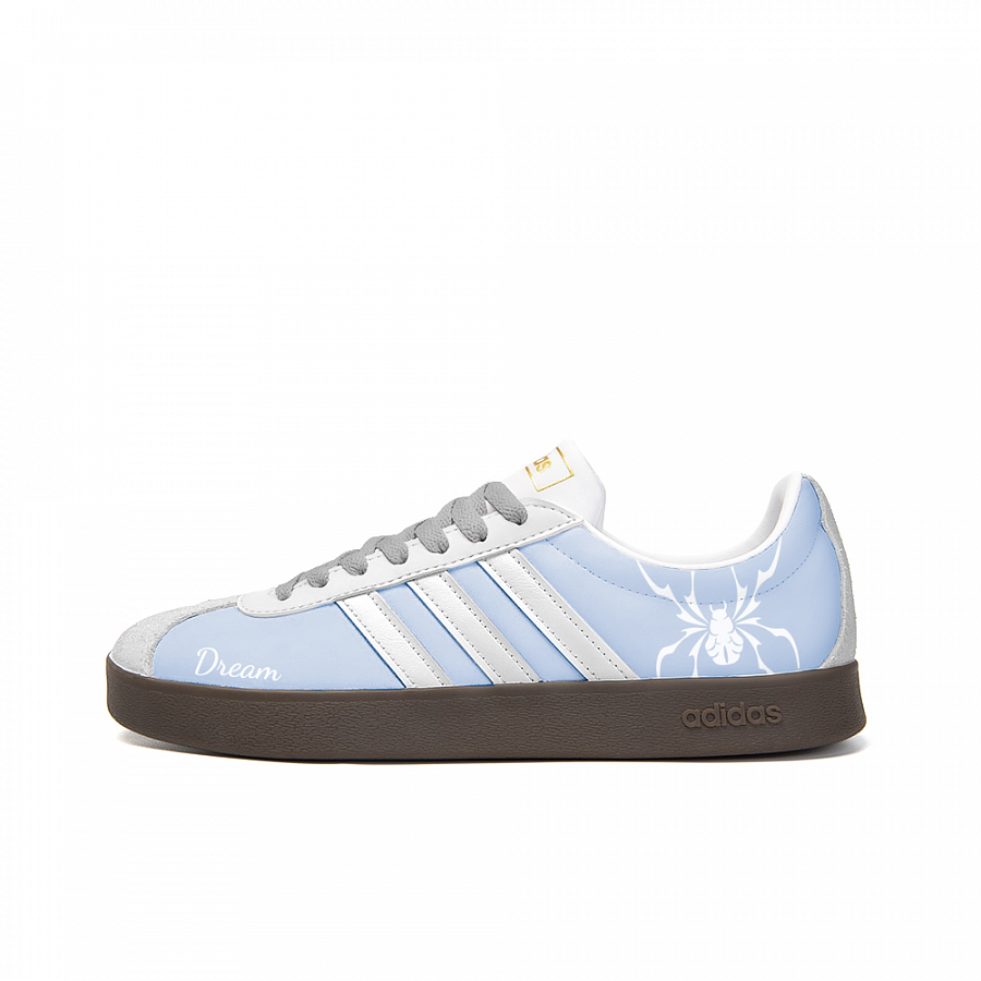 Adidas Neo VL Court 2.0 Anti-Slip Wear-Resistant Low-Top Skateboard Shoes Unisex Blue White купить в интернет-магазине Yoocart с быстрой доставкой по России.