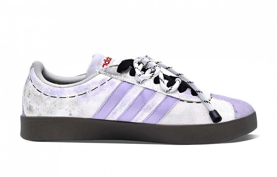 Adidas Neo VL Court Lifestyle Skateboard Shoes Unisex Low Top Black/Purple купить в интернет-магазине Yoocart с быстрой доставкой по России.