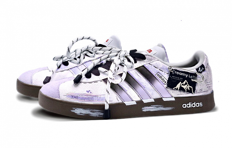 Adidas Neo VL Court Lifestyle Skateboard Shoes Unisex Low Top Black/Purple купить в интернет-магазине Yoocart с быстрой доставкой по России.