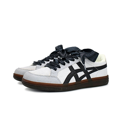 Onitsuka Tiger Advanti Anti-Slip And Wear-Resistant Lightweight Low-Top Skateboard Shoes Unisex Black Gray