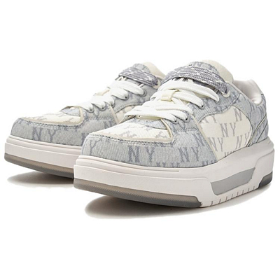 MLB Chunky Liner Cushioned Slip-Resistant Low-Top Casual Shoes Unisex Gray