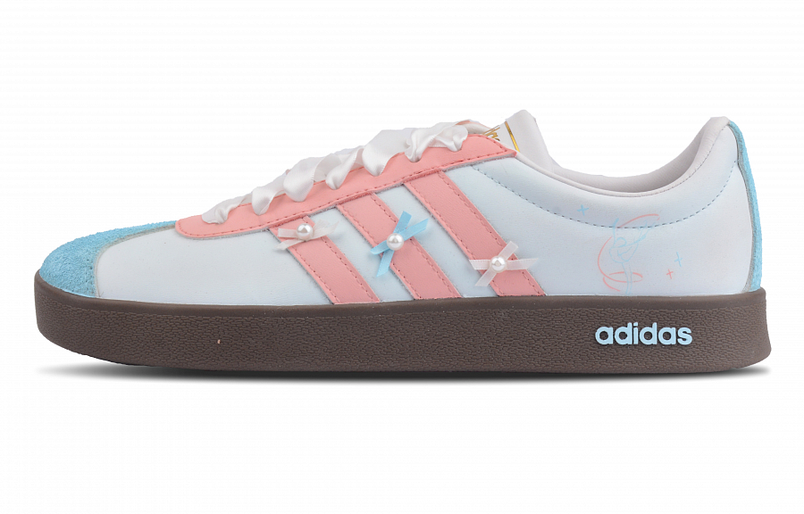 Adidas Neo VL Court 2.0 Barbie Girl Anti Slip Wear Resistant Low Top Skateboard Shoes Unisex Pink Blue купить в интернет-магазине Yoocart с быстрой доставкой по России.