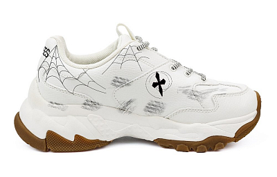 MLB Big Ball Chunky Sneakers Unisex Low Top White/Black