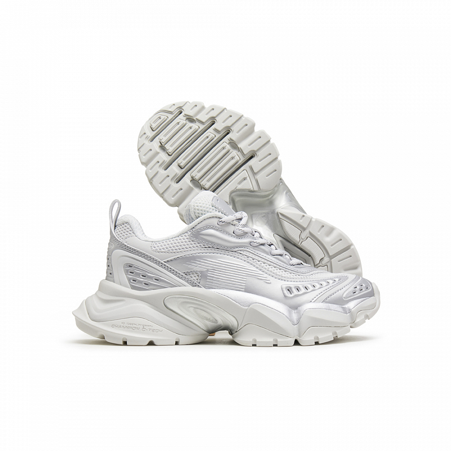 Champion Tooth Shark 2.0 Balance Low Top Chunky Sneakers Women's Silver White/photon Gray купить в интернет-магазине Yoocart с быстрой доставкой по России.
