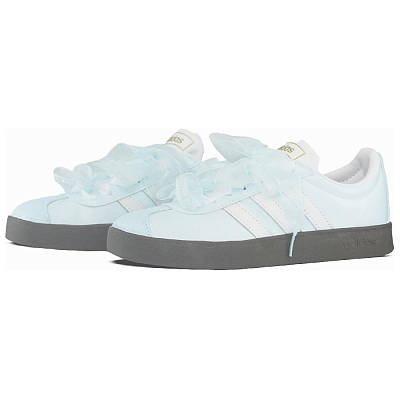 Adidas Neo VL Court 2.0 Anti-Slip Wear-Resistant Low-Top Skateboard Shoes Unisex Sea Blue