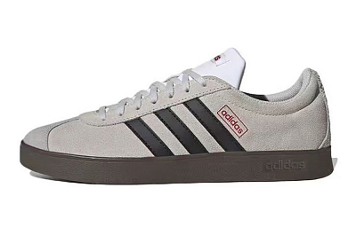Adidas Neo VL Court 2.0 Anti-Slip Wear-Resistant Low-Top Skateboard Shoes Unisex White Red
