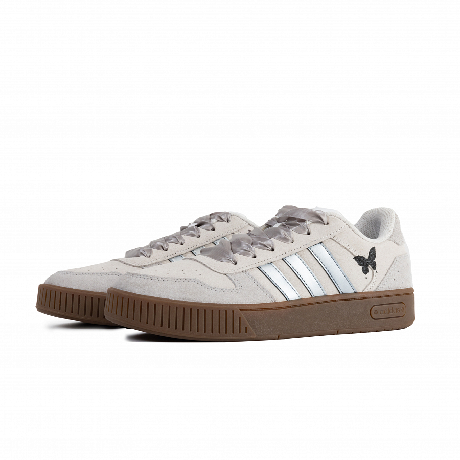 Adidas Neo D PAD Silver Mist Butterfly Non slip Lightweight Low Top Skateboard Shoes Unisex Silver Gray купить в интернет-магазине Yoocart с быстрой доставкой по России.