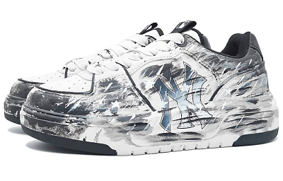 MLB Chunky Liner Low Top Skateboard Shoes Unisex White Black