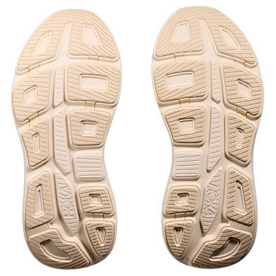 HOKA ONE ONE Bondi 9 Anti-Slip Wear-Resistant Low-Top Running Shoes Women's Beige D-Width