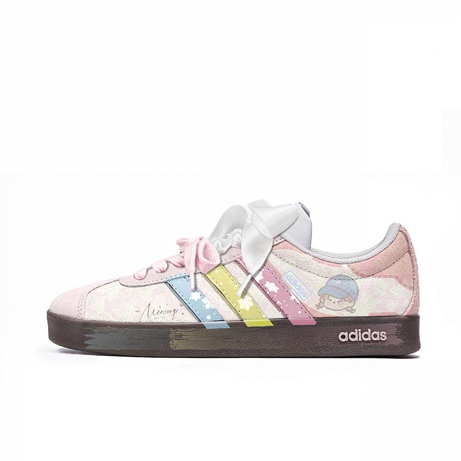 Adidas Neo VL Court 2.0 Low Top Skateboard Shoes Unisex Pink Brown купить в интернет-магазине Yoocart с быстрой доставкой по России.