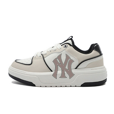 MLB Chunky Liner Slip Resistant Low Top Skateboard Shoes Unisex White Brown
