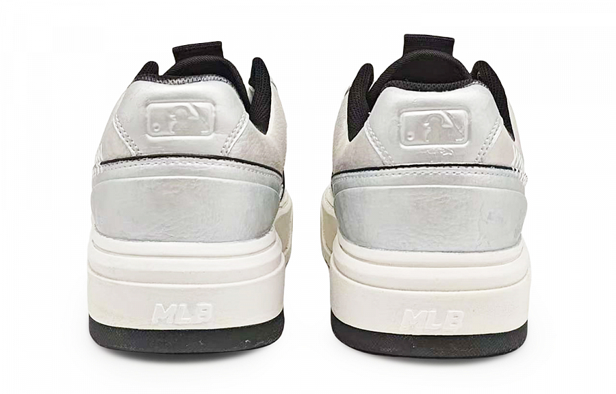 MLB Chunky Liner Abrasion Resistant Low Top Skateboard Shoes Unisex Silver White