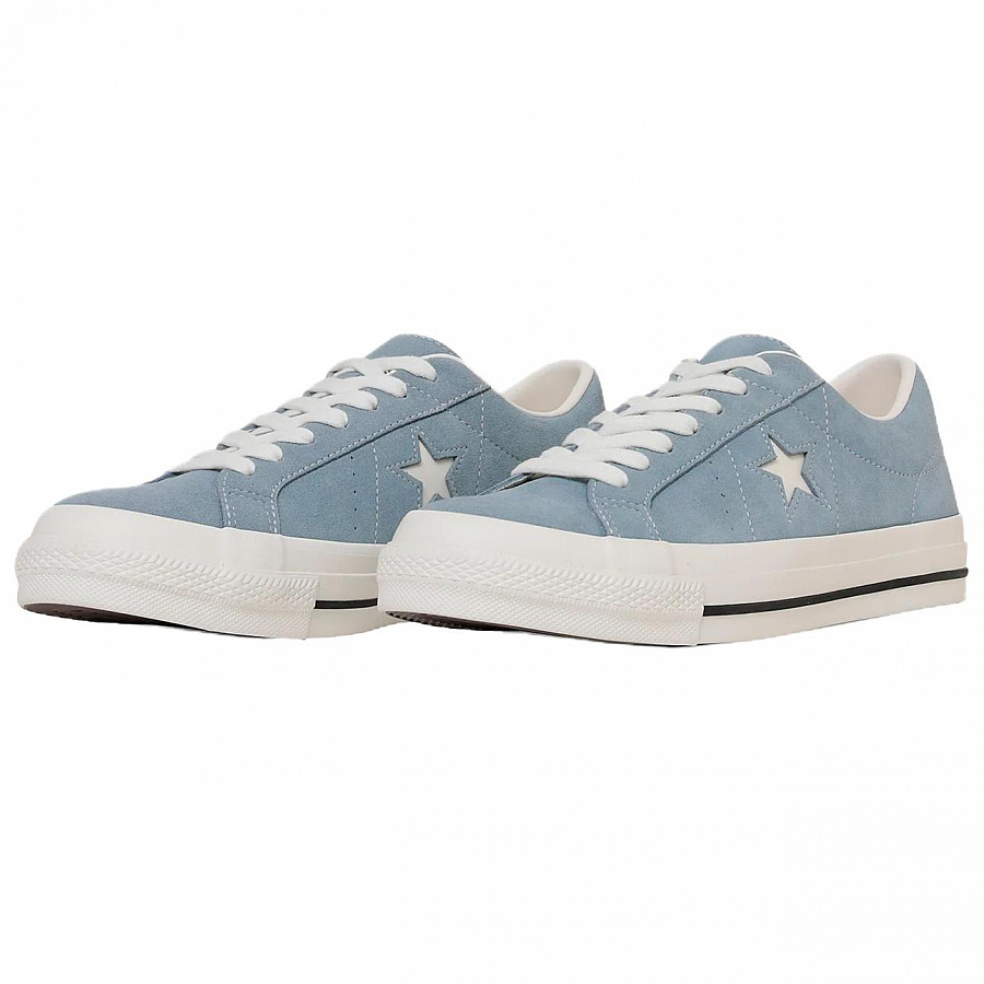 Converse ONE STAR Sude Anti Slip Wear Resistant Low Top Skateboard Shoes Unisex Blue купить в интернет-магазине Yoocart с быстрой доставкой по России.
