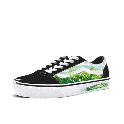 Vans Ward Abrasion Resistant Low Top Skateboard Shoes Men's Green