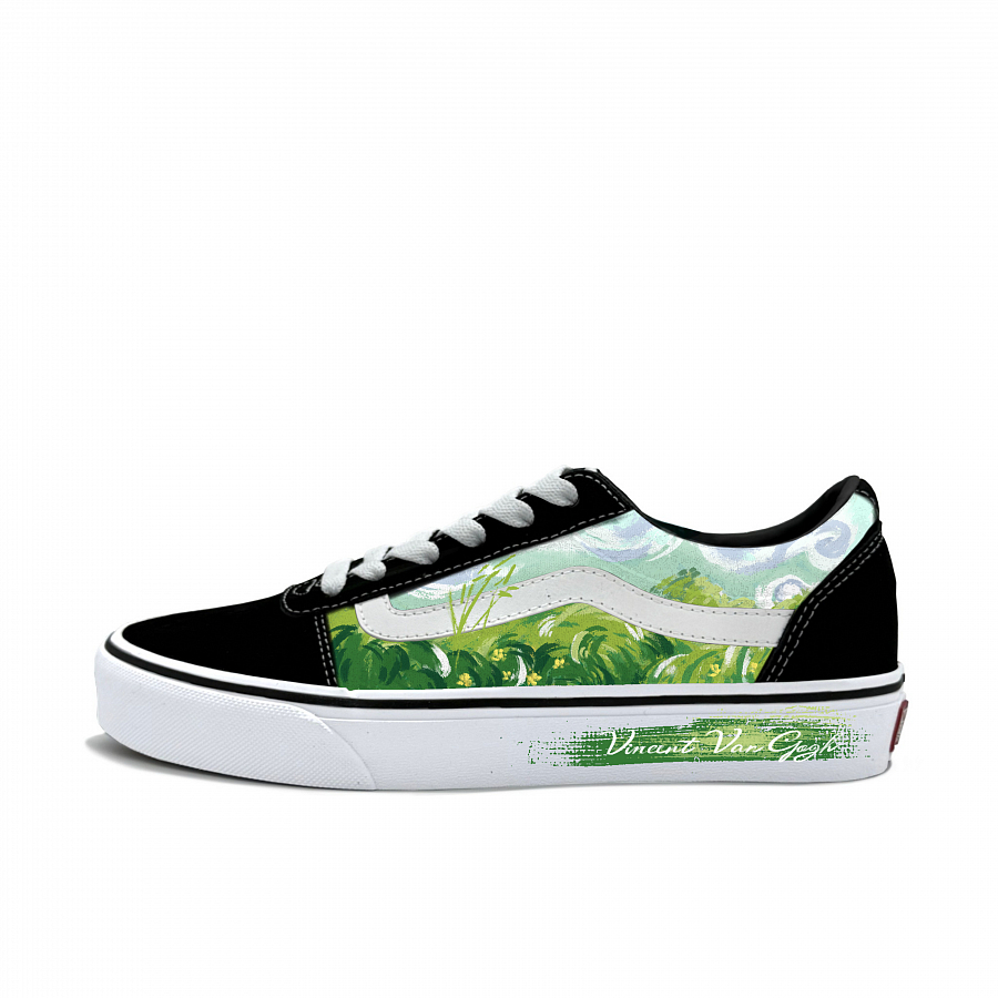 Vans Ward Abrasion Resistant Low Top Skateboard Shoes Men's Green купить в интернет-магазине Yoocart с быстрой доставкой по России.