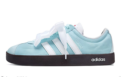 Adidas Neo VL Court Lifestyle Abrasion Resistant Slip Resistant Low Top Skateboard Shoes Unisex Cyan