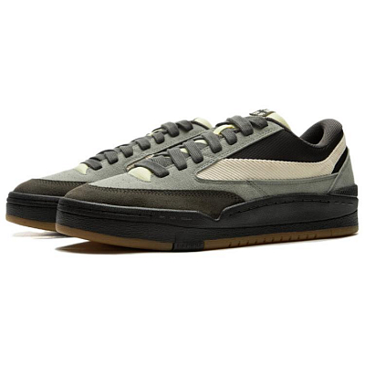 LiNing Anti-Slip Wear-Resistant Low-Top Skateboard Shoes Men's Gray Green