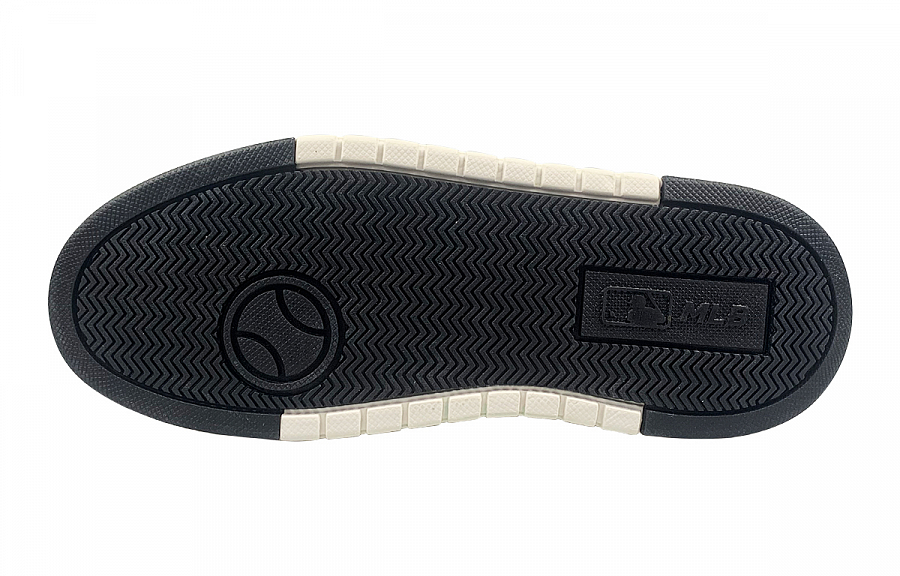 MLB Chunky Liner Wear-Resistant Slip-Resistant Low-Top Skateboard Shoes Unisex Black White Blue
