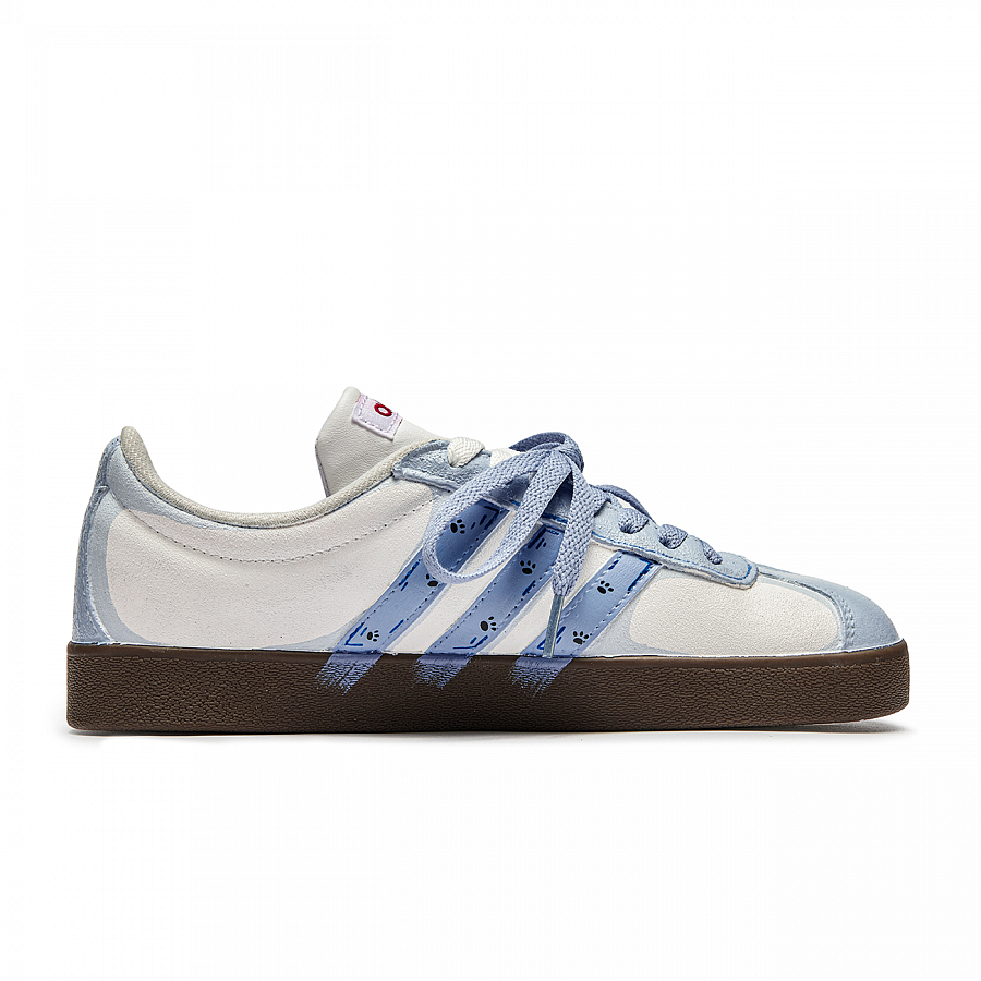 Adidas Neo VL Court Lifestyle Kitten Worm Anti Slip Wear Resistant Low Top Skateboard Shoes Unisex Blue купить в интернет-магазине Yoocart с быстрой доставкой по России.