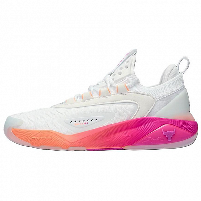 Under Armour Anti-Slip Wear-Resistant Low-Top Training Shoes Women's White Pink