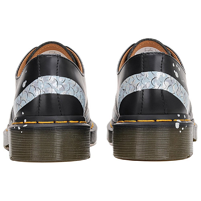 Dr.Martens 1461 Smooth Collection Casual Single Shoes Women's Black Cyan