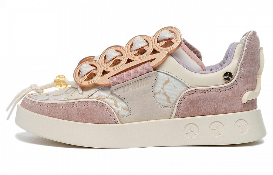LI-NING 1990 Classic Collection Anti-Slip Wear-Resistant Low-Top Skateboard Shoes Women's