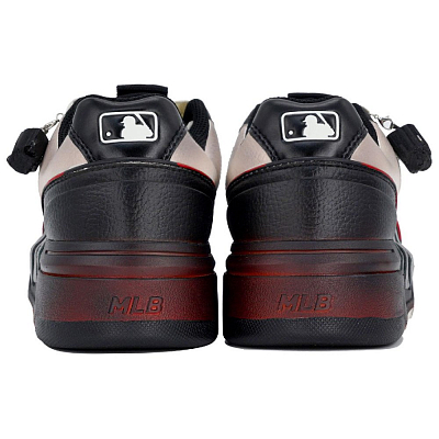 MLB Chunky Liner Kaleidoscope Obsidian Shopping Bag Abrasion Resistant Low Top Skateboard Shoes Unisex Red Brown