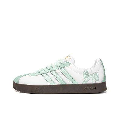 Adidas Neo VL Court 2.0 Anti Slip Wear Resistant Low Top Skateboard Shoes Unisex Green White
