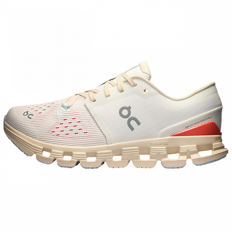 On Running Cloud X 4 Ivory SalmOn Women's