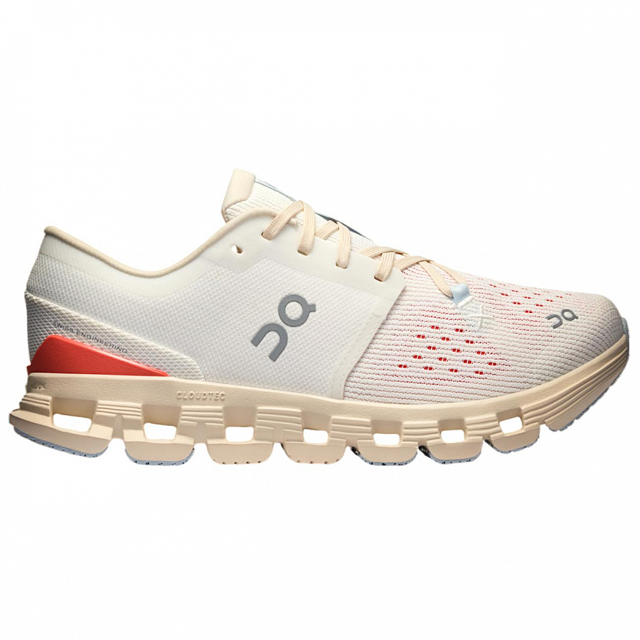 On Running Cloud X 4 Ivory SalmOn Women's