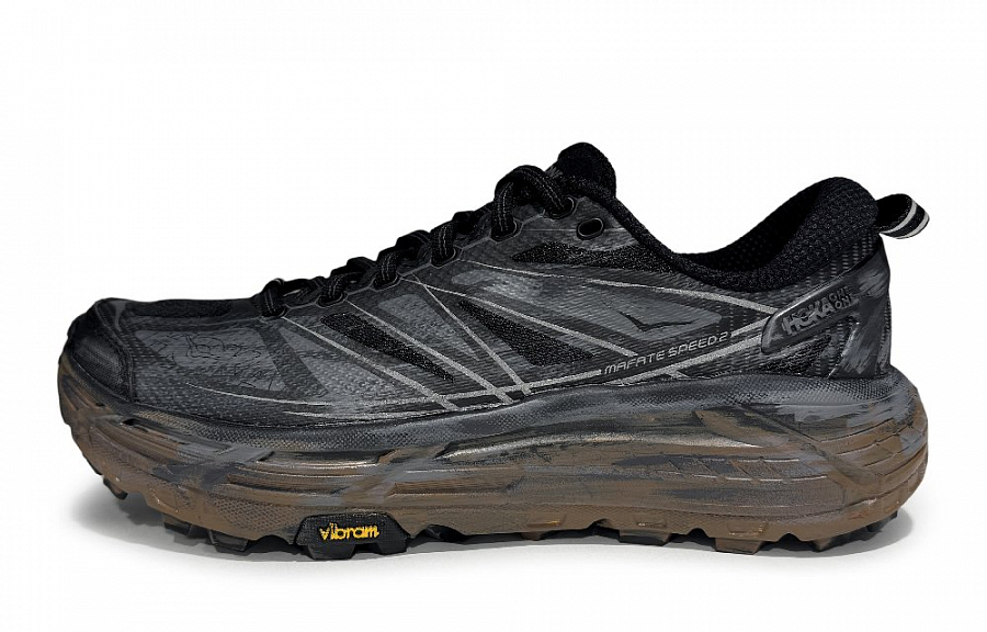 HOKA ONE ONE Mafate Speed 2 Abrasion Resistant Low Top Running Shoes Unisex Black Gray купить в интернет-магазине Yoocart с быстрой доставкой по России.