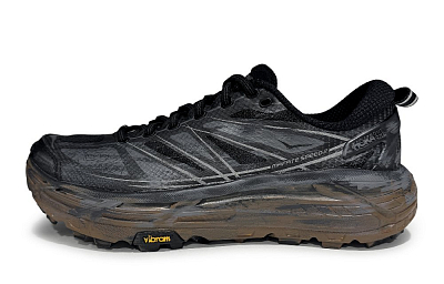 HOKA ONE ONE Mafate Speed 2 Abrasion Resistant Low Top Running Shoes Unisex Black Gray