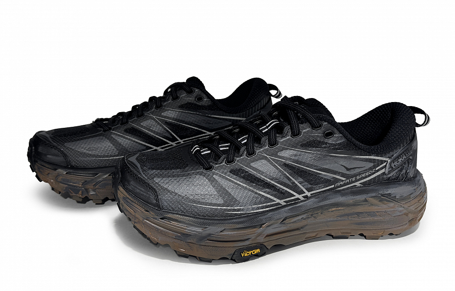 HOKA ONE ONE Mafate Speed 2 Abrasion Resistant Low Top Running Shoes Unisex Black Gray купить в интернет-магазине Yoocart с быстрой доставкой по России.