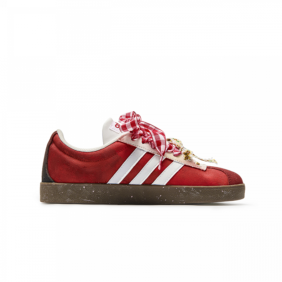 Adidas VL COURT 2.0 WuJie, Box, Strawberry Cushioning Low top Skateboard Shoes Unisex Red Brown купить в интернет-магазине Yoocart с быстрой доставкой по России.