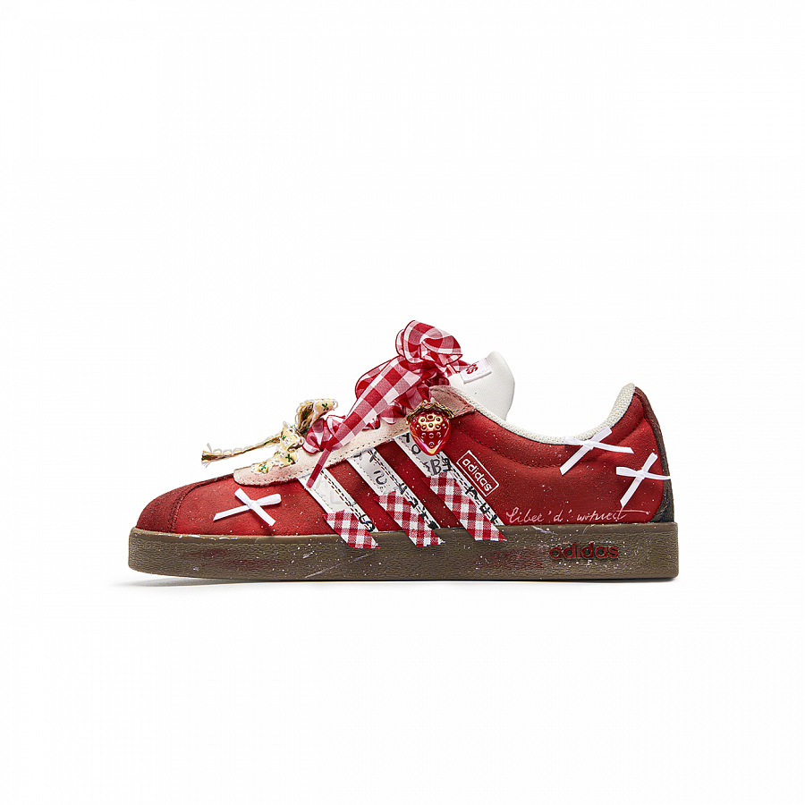 Adidas VL COURT 2.0 WuJie, Box, Strawberry Cushioning Low top Skateboard Shoes Unisex Red Brown купить в интернет-магазине Yoocart с быстрой доставкой по России.