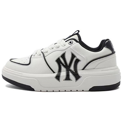 MLB Chunky Liner Anti-Slip Wear-Resistant Low-Top Skateboard Shoes Unisex White