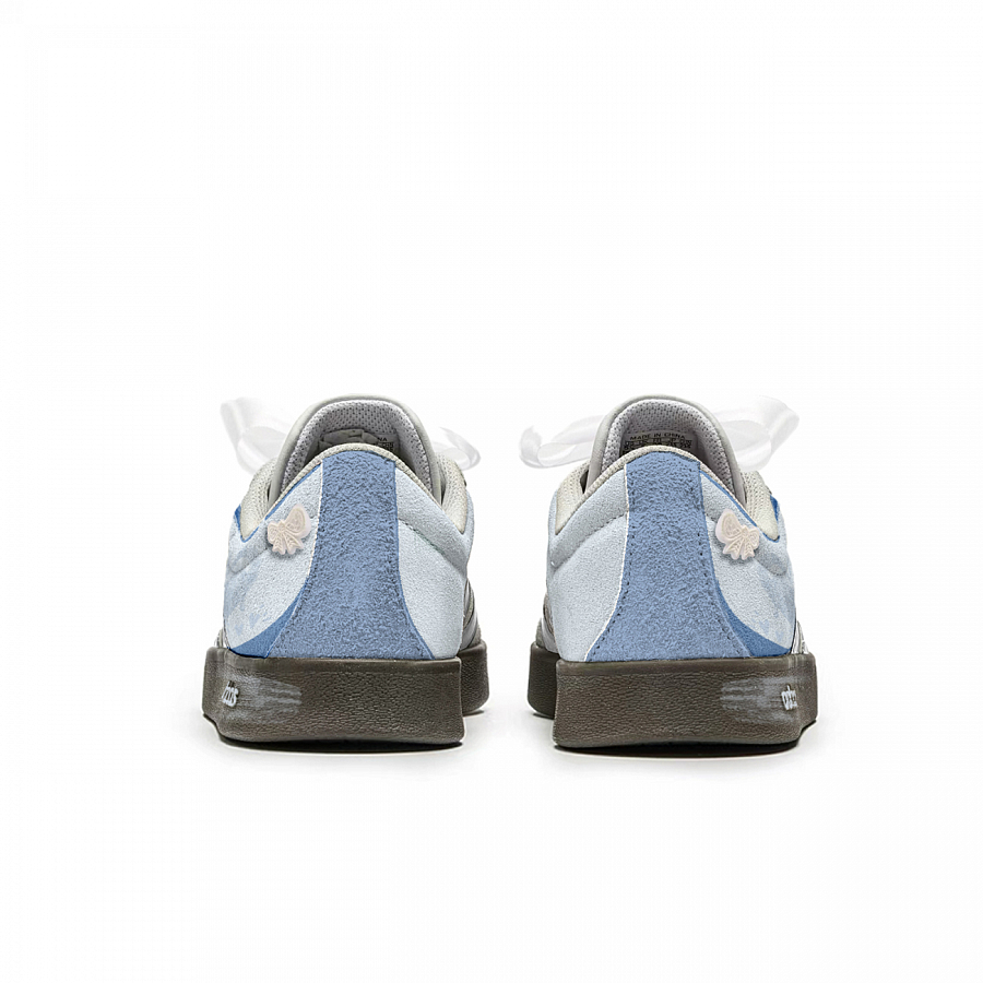 Adidas Neo VL Court 2.0 Heartfelt Solution Shock Absorbers Low Top Skateboard Shoes Unisex Blue Brown купить в интернет-магазине Yoocart с быстрой доставкой по России.